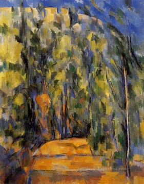 Curva en Camino Forestal Paul Cezanne Pinturas al óleo